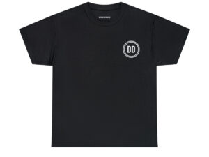 Black Defense Distributed Logo Tee